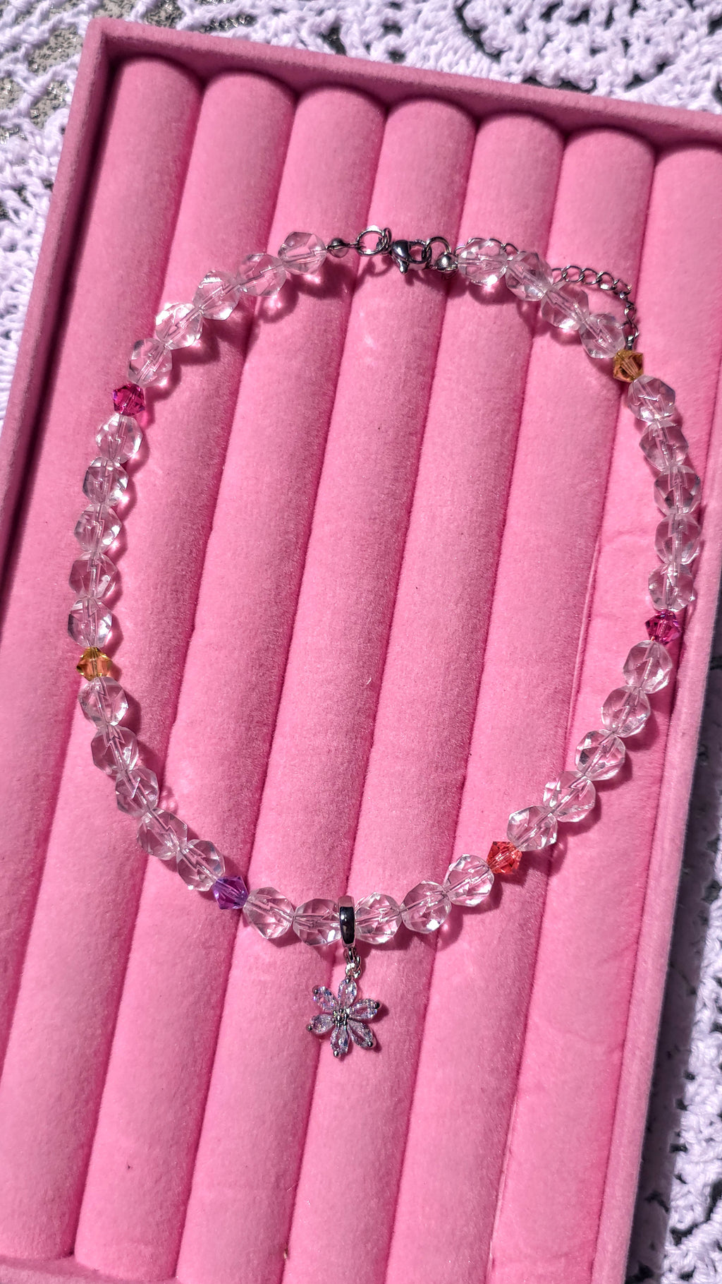Water Choker with Swarovski Crystals